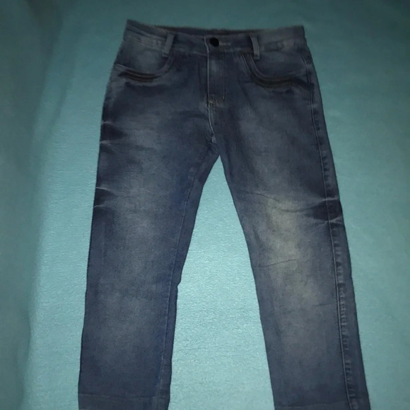 ISMALU distressed blue jeans made in Brazil size 14 - Picture 1 of 4